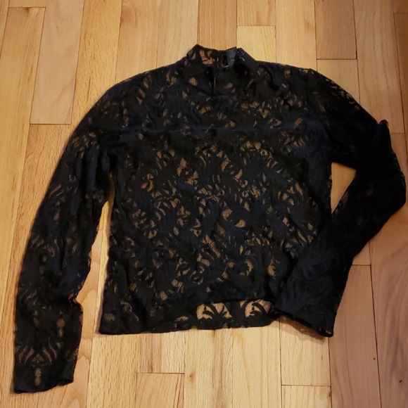 Moda International Tops - Moda Black Lace Shell